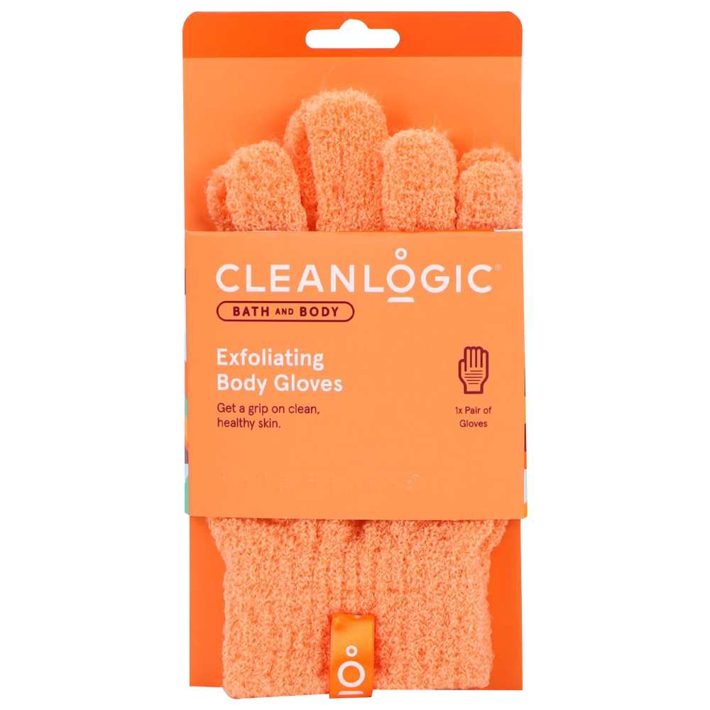 Cleanlogic - Bath & Body Exfoliating Body Gloves CL-105-48 - 1pc - Color May Vary