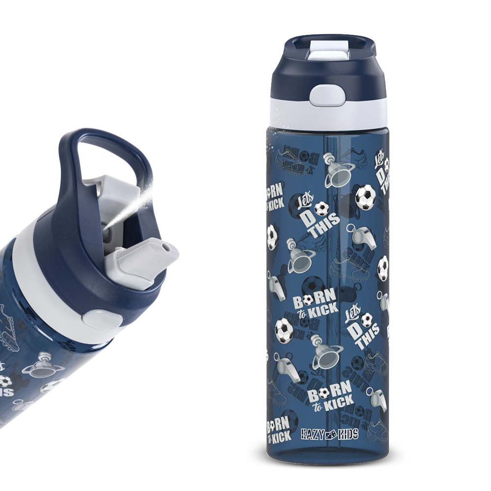 إيزي كيدز - زمزمية مياه تريتان مع خاصية الرش - كرة قدم - 750 مل