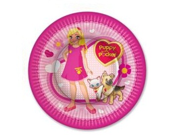 Paper Plates 7" - Puppy In My Pocket