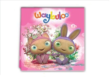 Waybuloo Pink - Two Ply - Napkin 33 x 33 cm