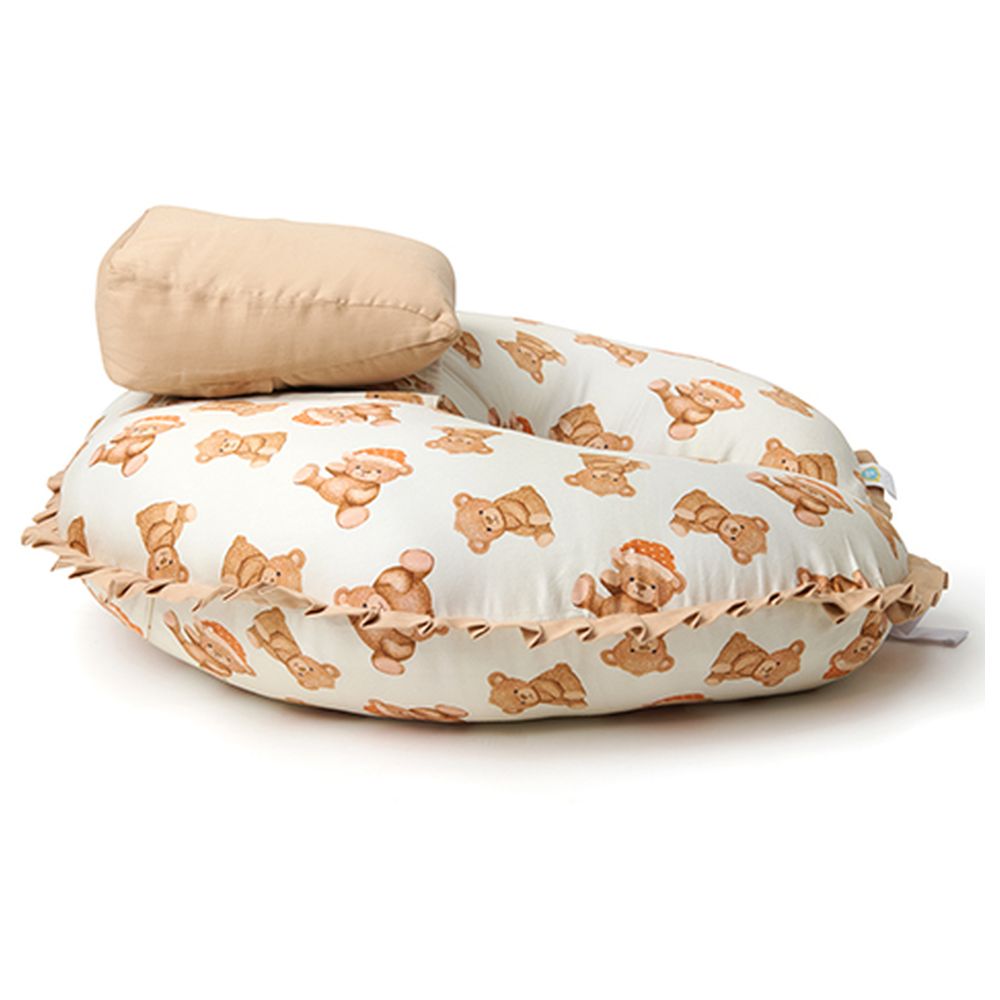 Fancy Fluff - Feeding & Support Pillow Set - Cuddle Bear - 2 Pcs