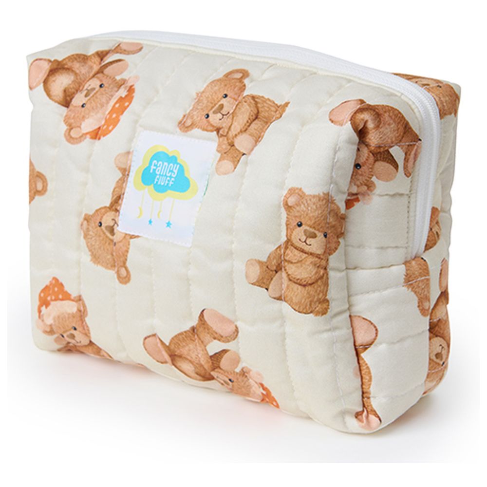 Fancy Fluff - Organic Baby Travel Pouch - Cuddle Bear