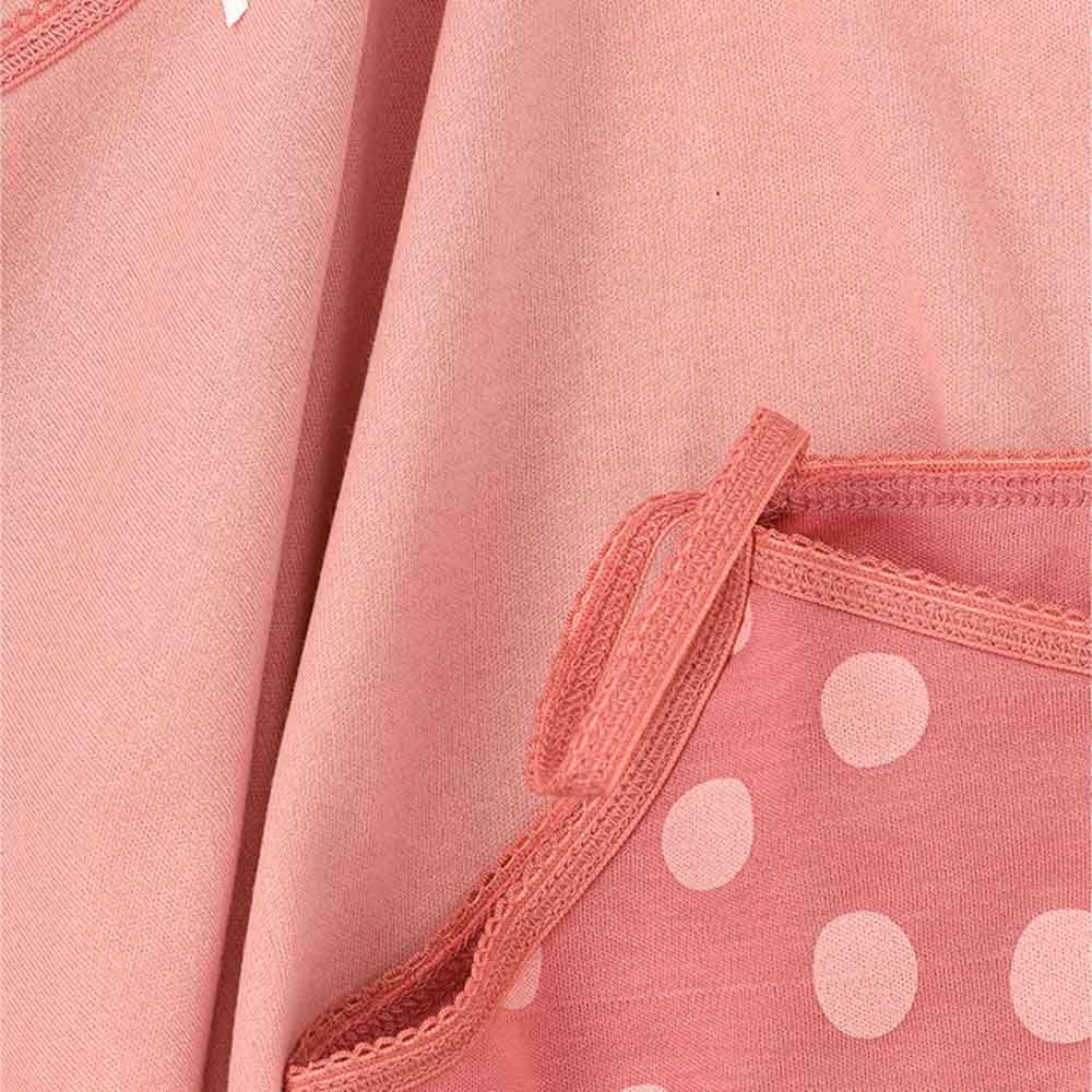 جيلين - بلوزة داخلية قطن للبنات - زهري - قطعتين