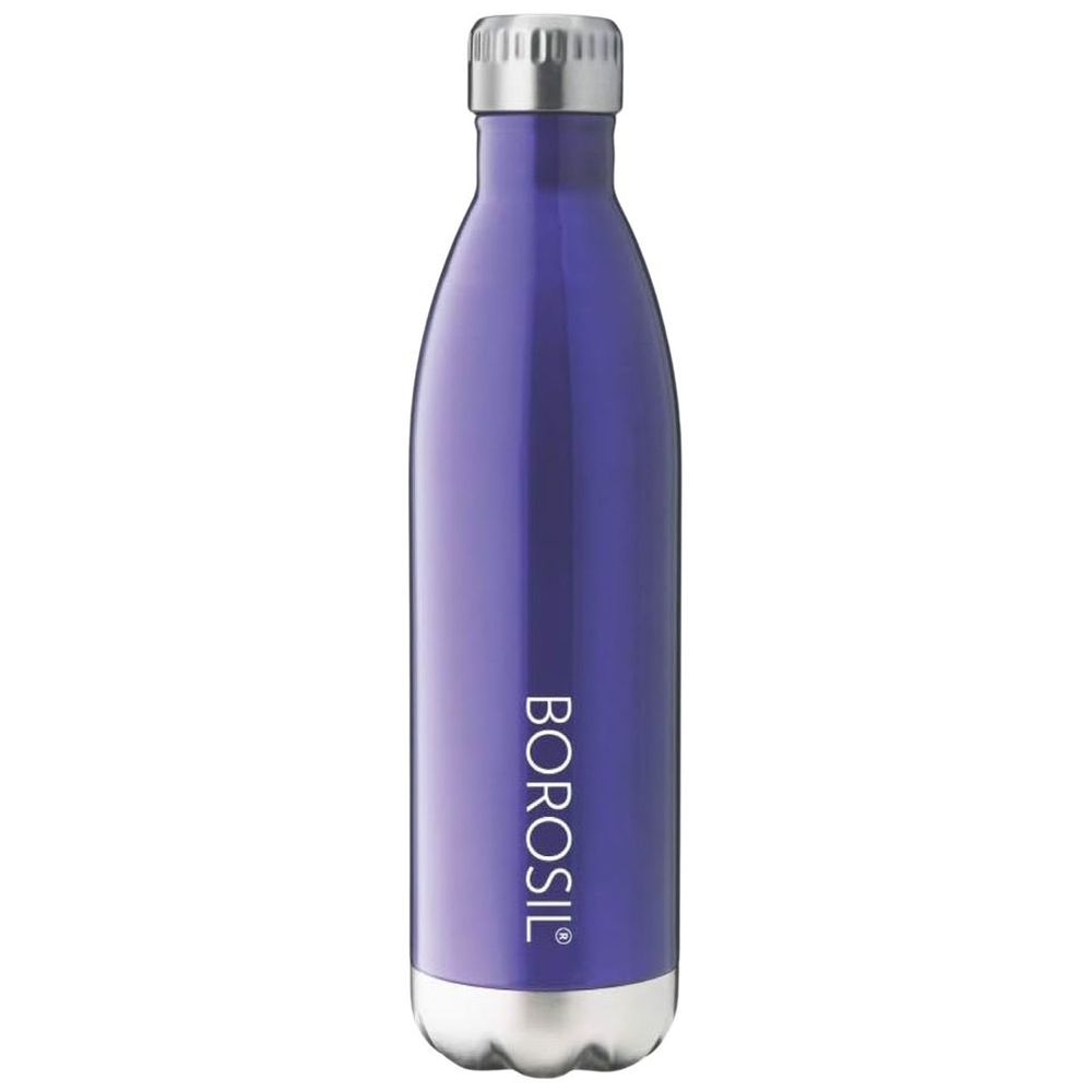 Borosil - Vacuum Insulated Trans Bolt Water Bottle - Blue - 500ml