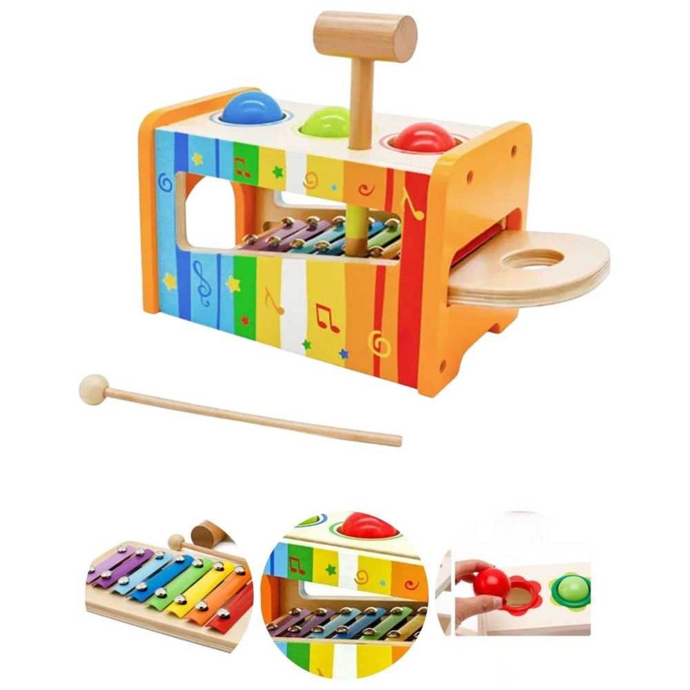 ليتل أنجل - لعبة إكسيليفون موسيقية خشبية للأطفال