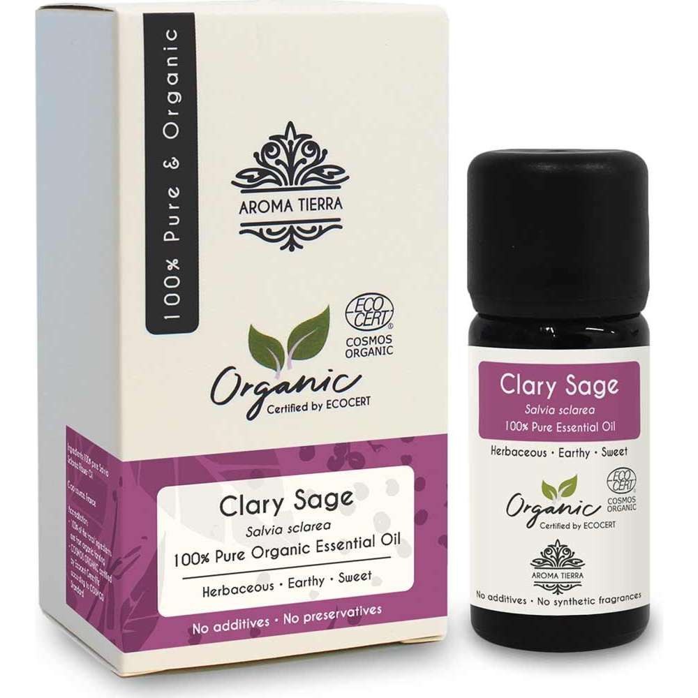 Aroma Tierra - Organic Clary Sage Essential Oil - 10ml