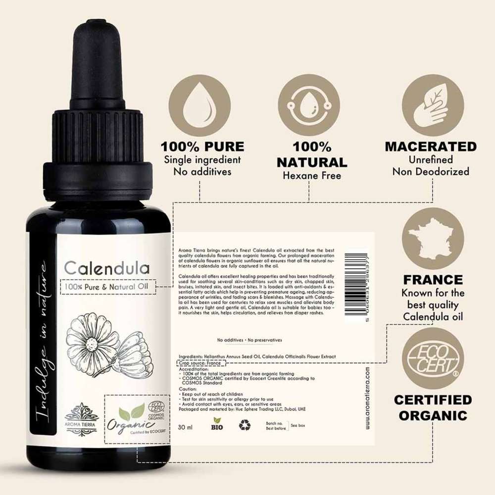 Aroma Tierra - Organic Calendula Oil - 30ml