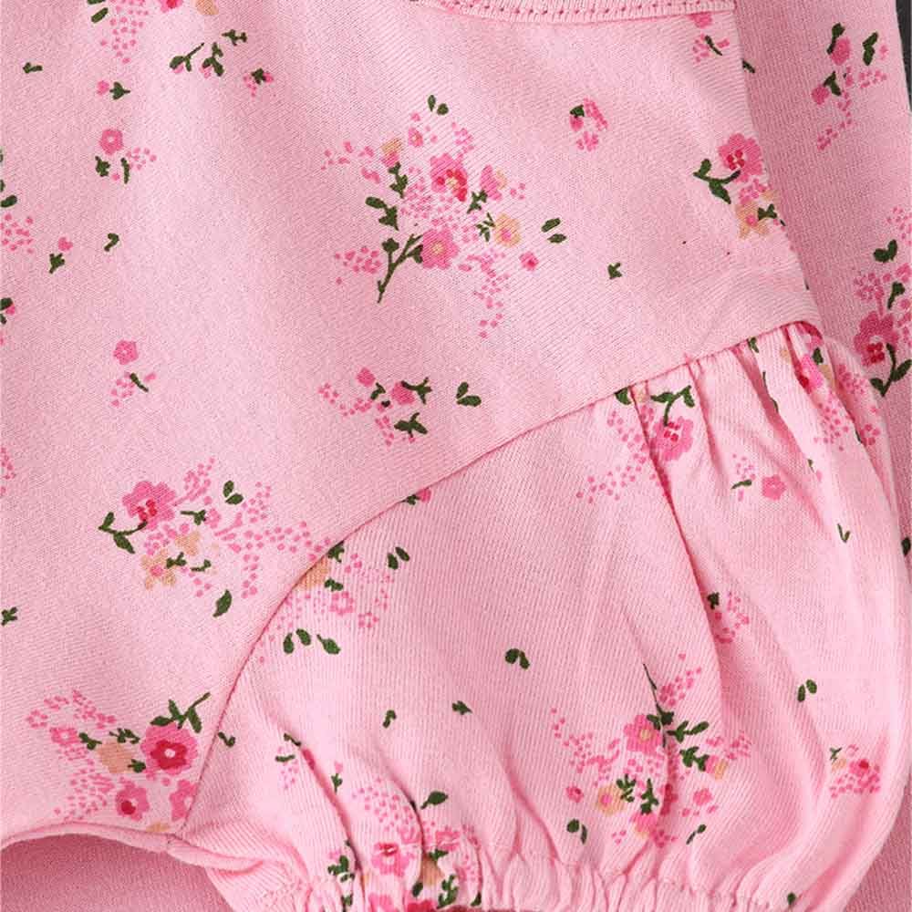 Jelliene - Baby Girl's Floral Printed Knit Top - Pink