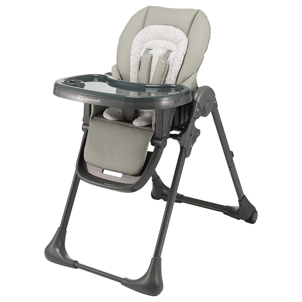 Kinderkraft 2-in-1 Tummie High Chair - Grey
