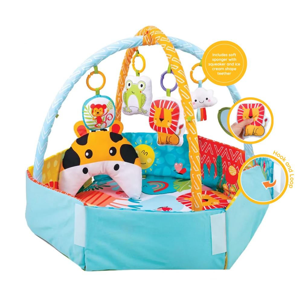 ليتل ليرنرز - حصيرة لعب سداسية- غابة