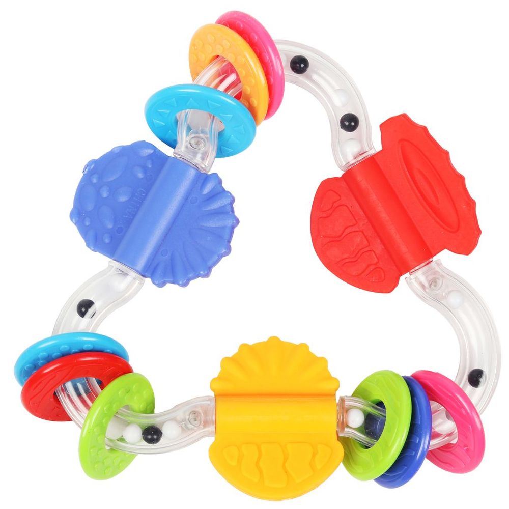 Little Angel Baby Triangle Rattle Teether & Clacker Toy
