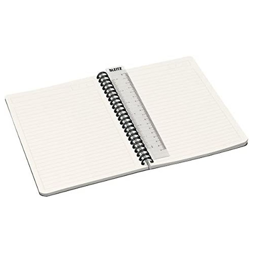 Leitz - A5 Wirebound Ruled Office Notebook - Green - 90 Sheets