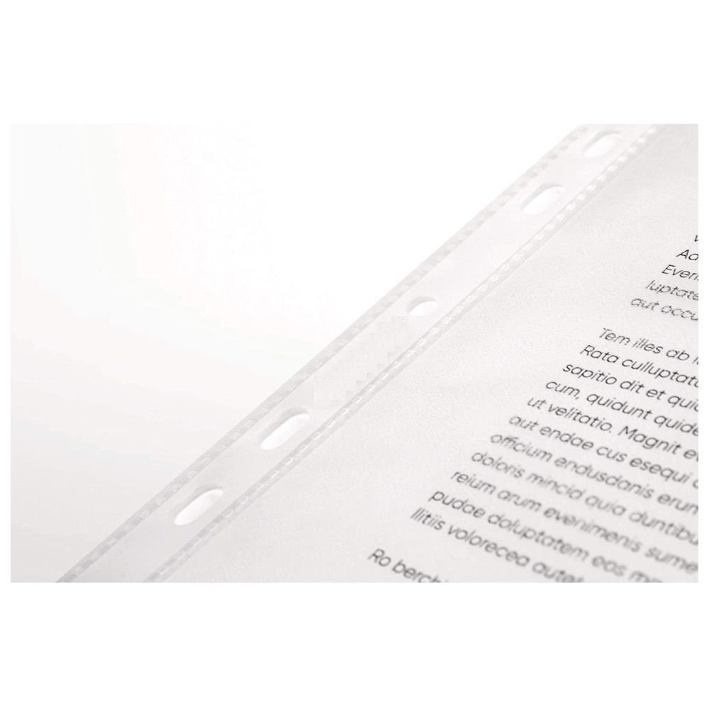 Leitz - A4 Standard Document Wallets - Clear - 25pcs