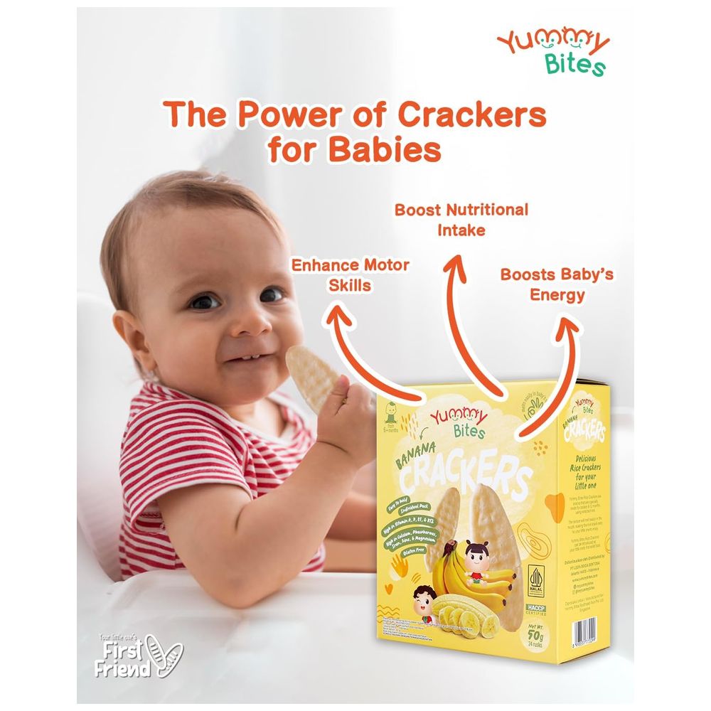 Yummy Bites - Rice Cracker Blueberry Flavour - 50g