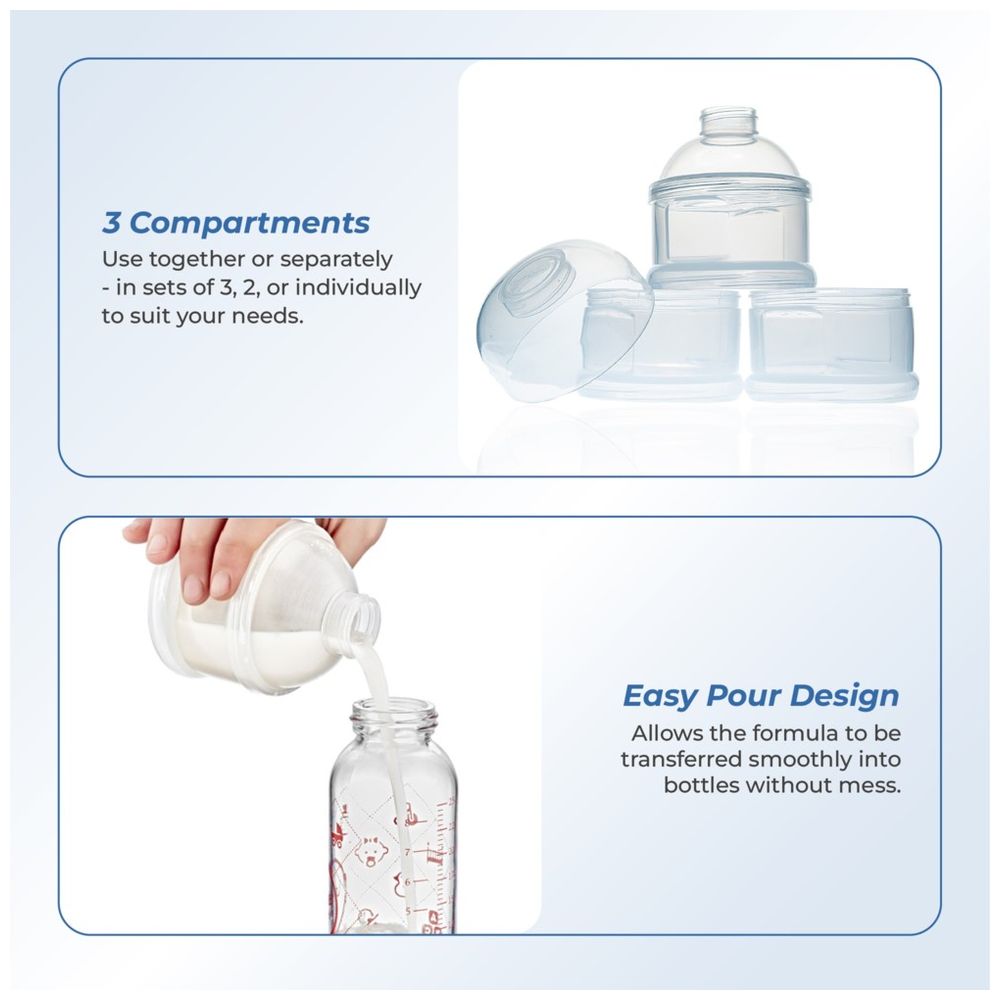 Babyjem - Milk Powder Dispenser Container - White