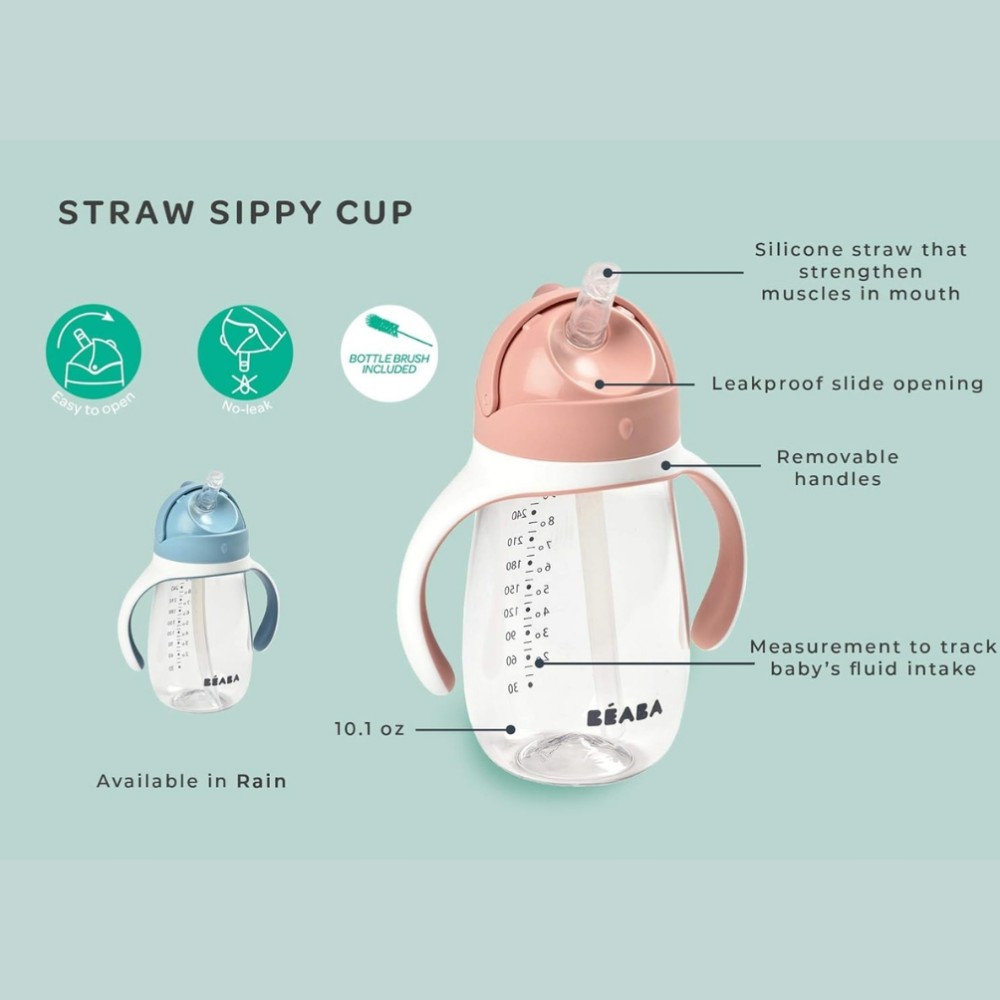 Beaba - Straw Cup - Windy Blue - 300ml