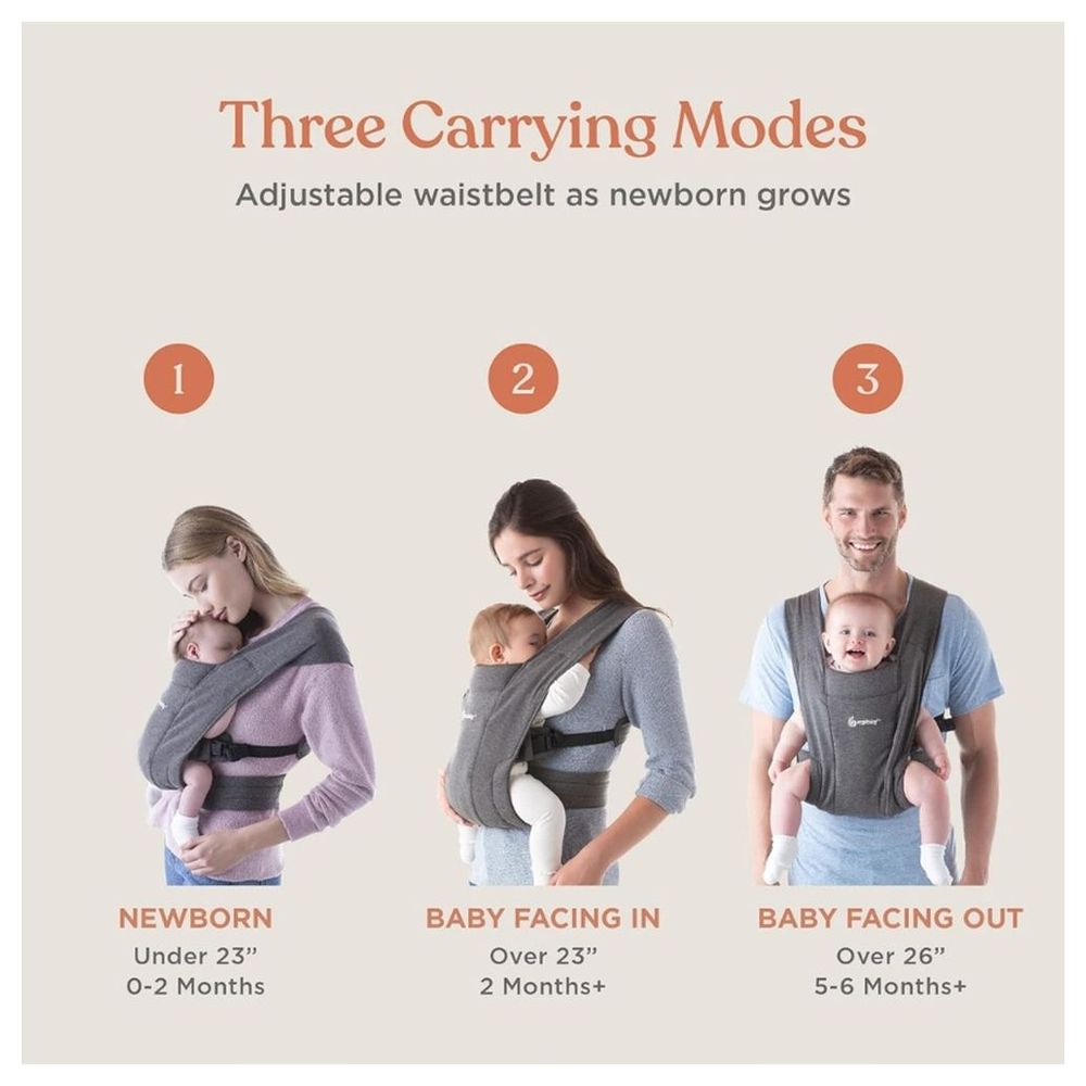 إرغو بيبي - شيالة رضع إمبريس - أسود