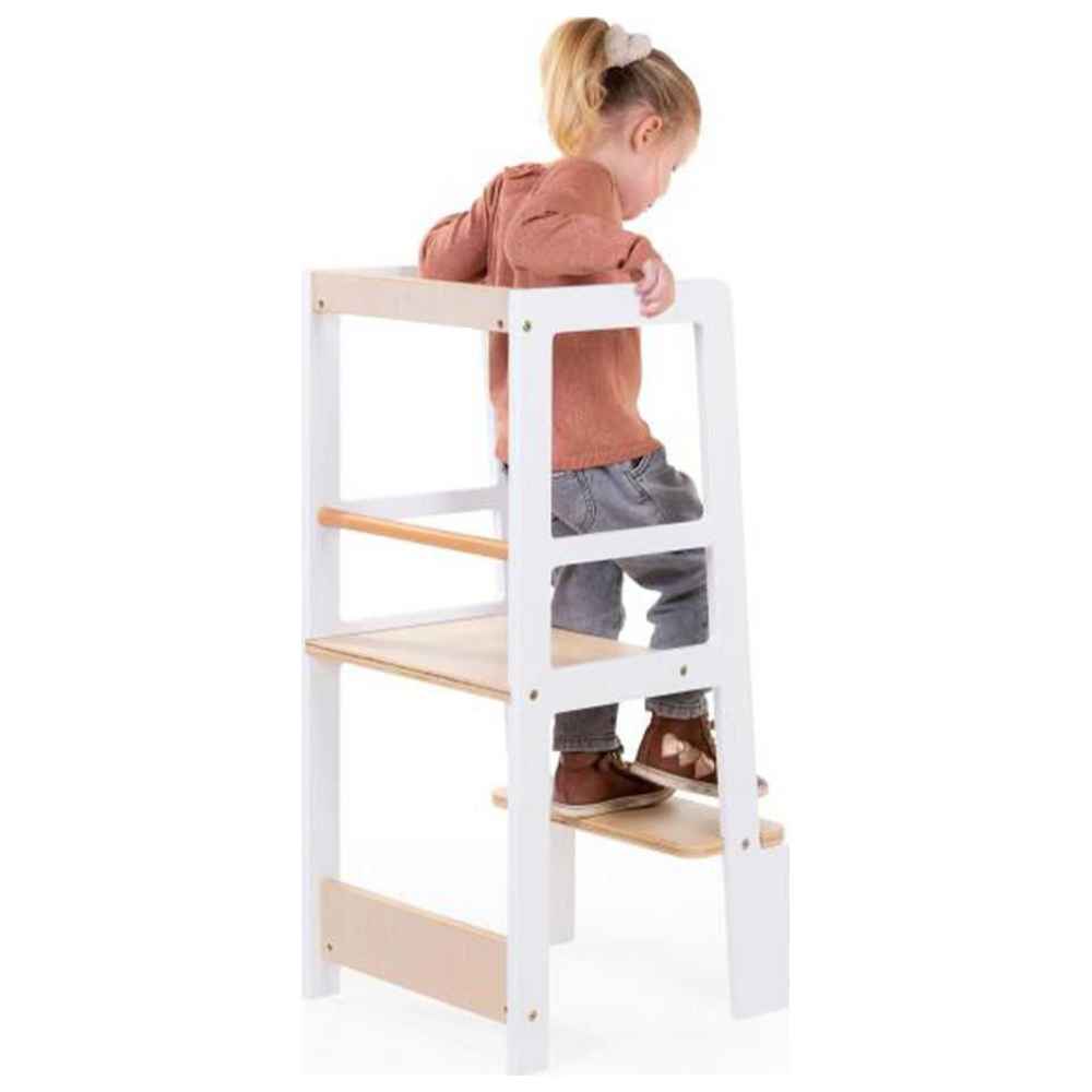 Childhome - Learning Tower - White Natural