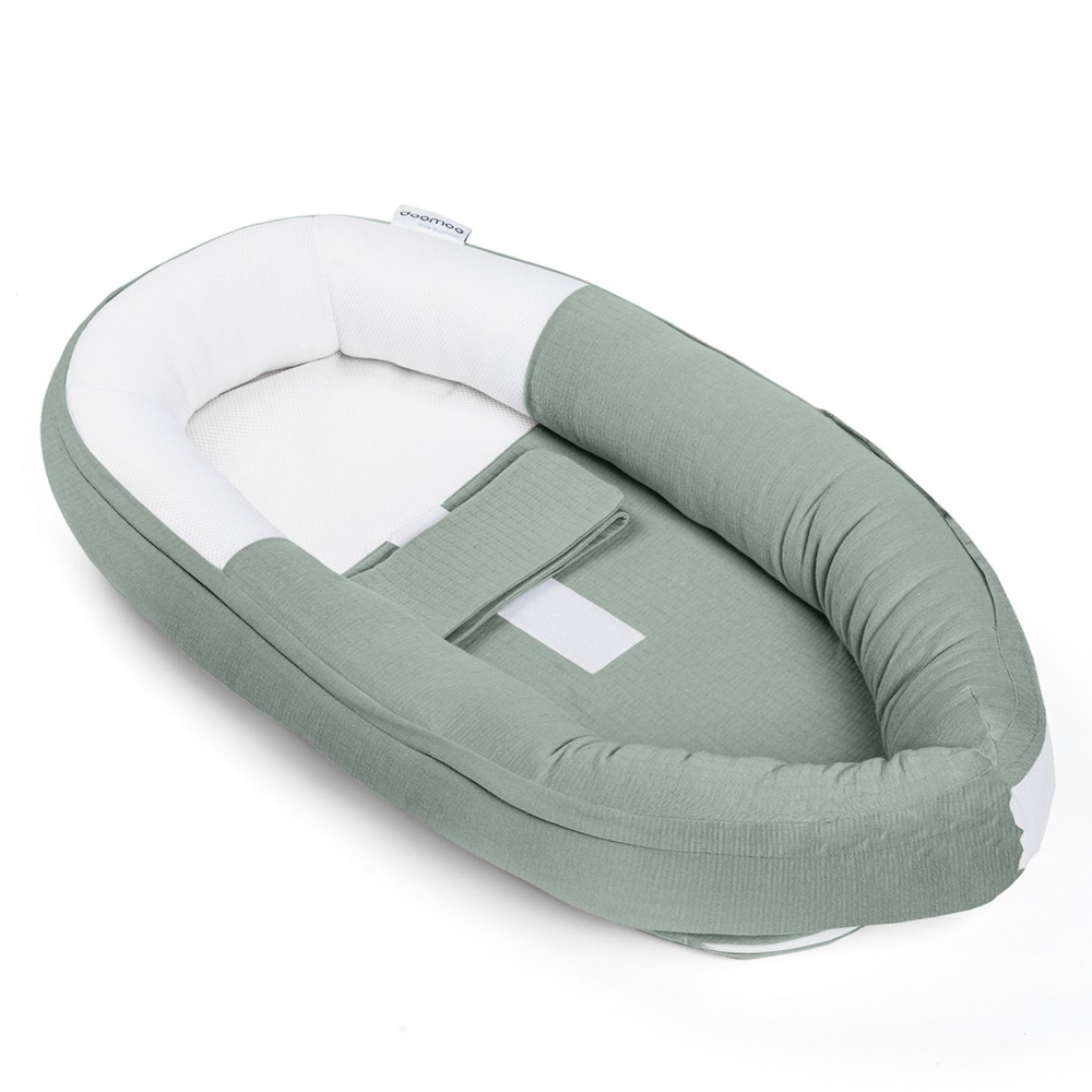 Doomoo Cocoon Baby Nest - Jersey Green