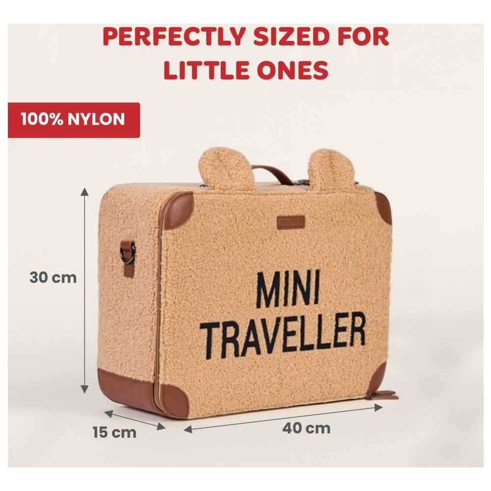 Childhome - Mini Traveller Kids Suitcase - Teddy Beige