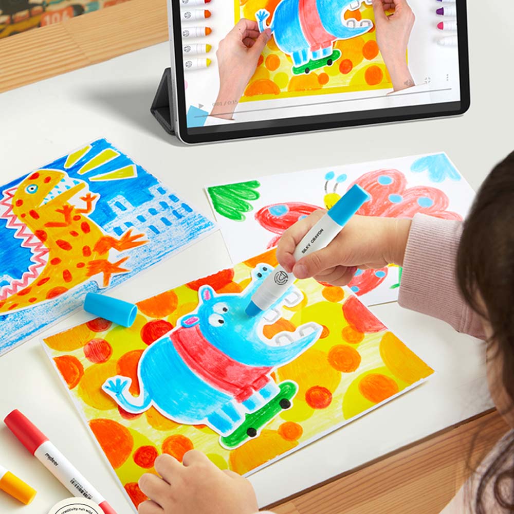 Mideer - Rotary Washable Crayons - 12pcs