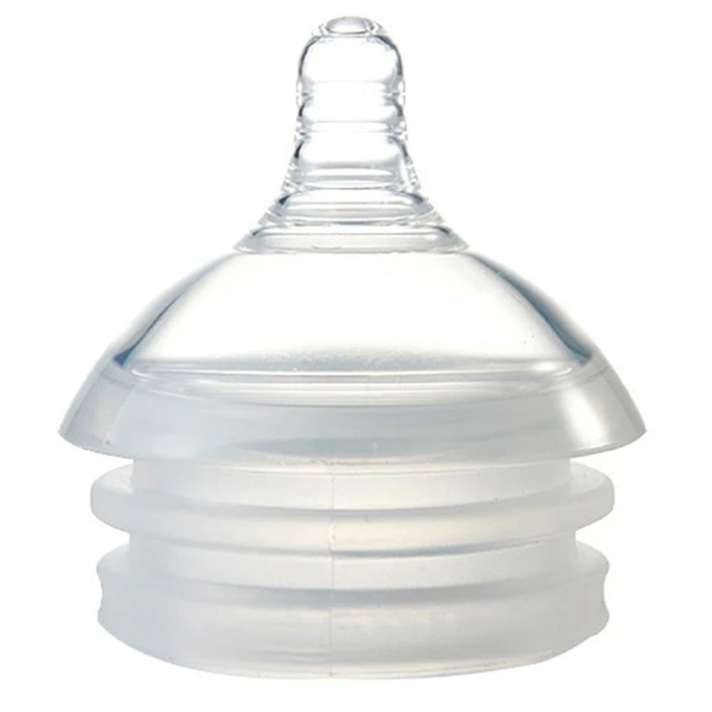 Mamachi - Silicone Baby Bottle With Outdoor Carrier & Nipples - Blue - 8 Pcs