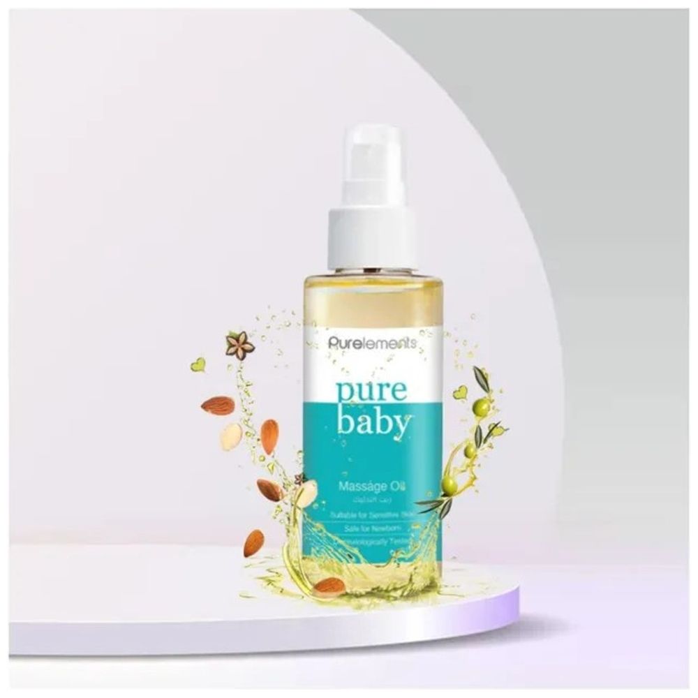 Purelements - Nourishing Baby Massage Oil With Almond And Chia - 100ml