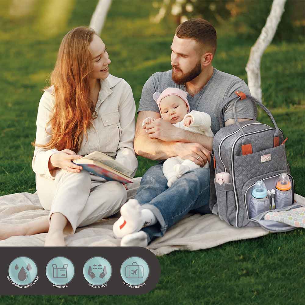 Moon - Magnum Easy Fold Twin Stroller With Nutra Diaper Backpack