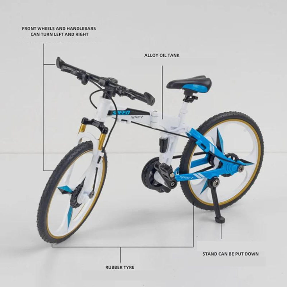 Msz - 1/10 Pegasus Bicycle Die-Cast Replica - White