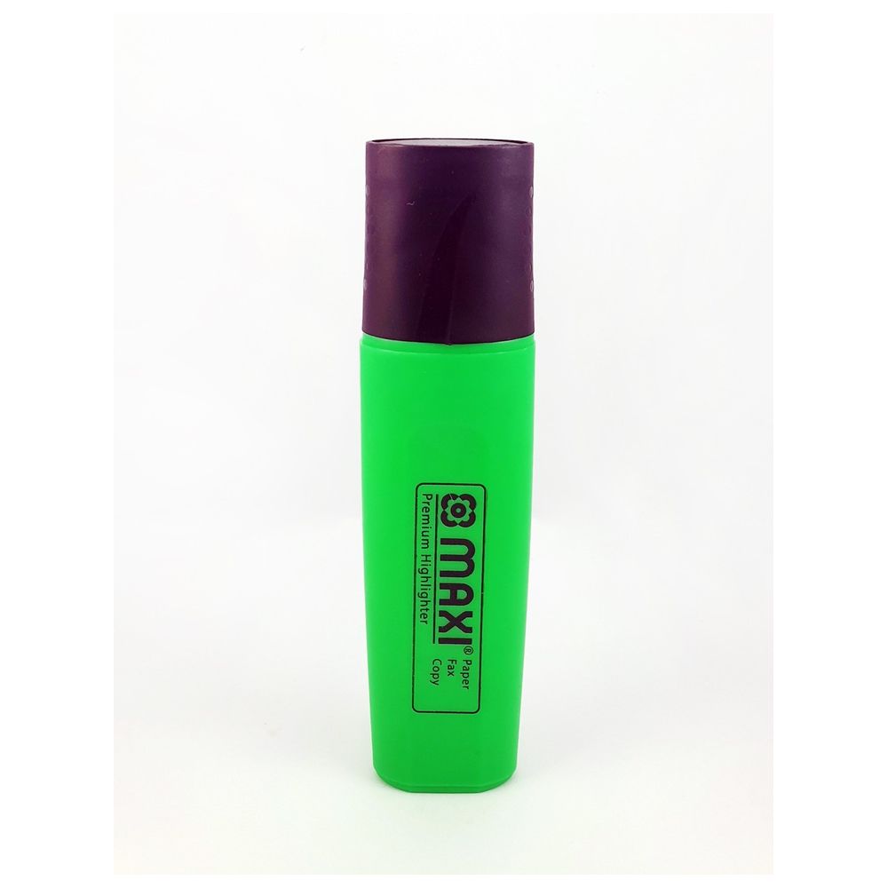 Maxi - Super-Fluorescent Premium Highlighter - Green - 10pcs
