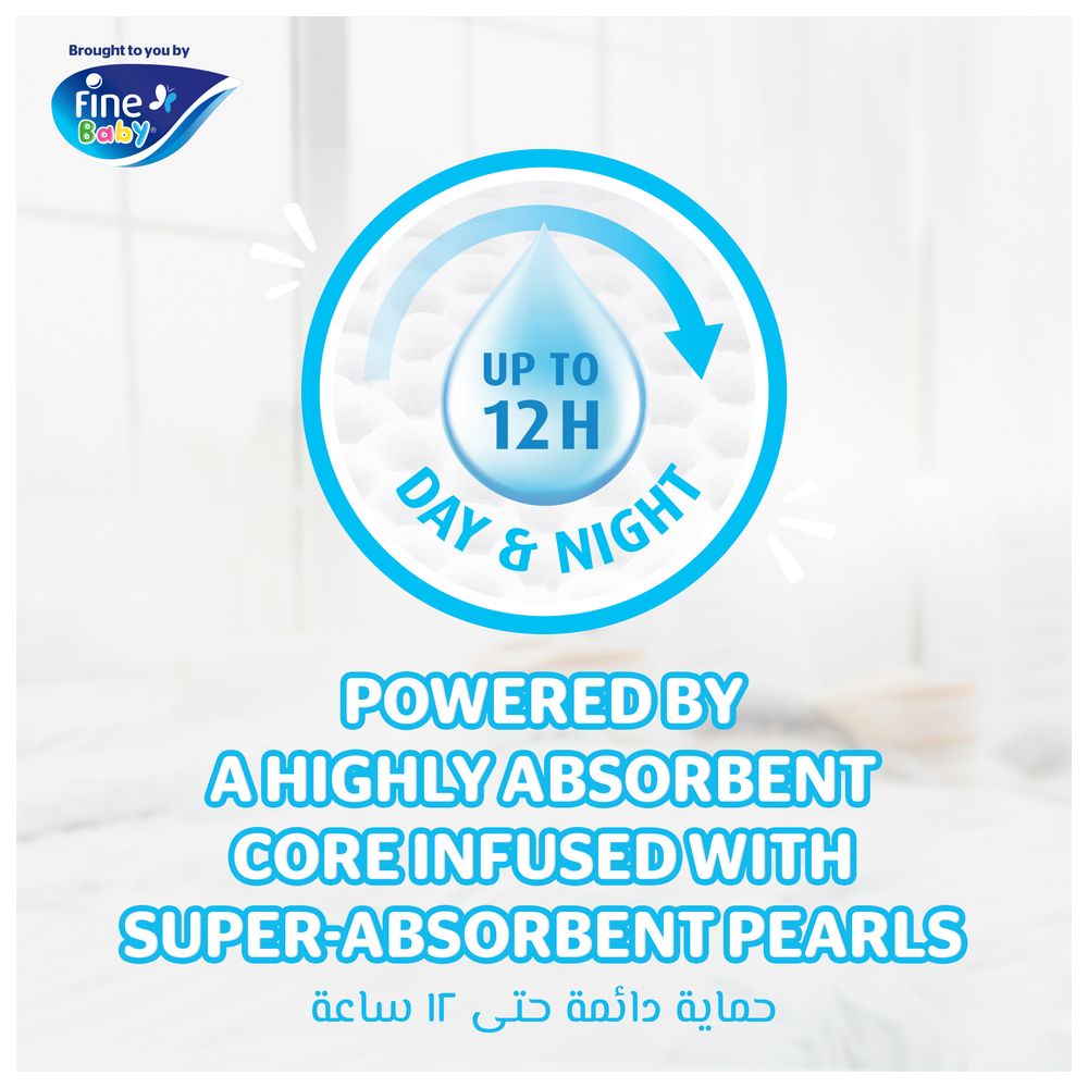 Fine Baby - Instant Dry Pants - 9-15 Kg - Size 4 - Large - 44pcs