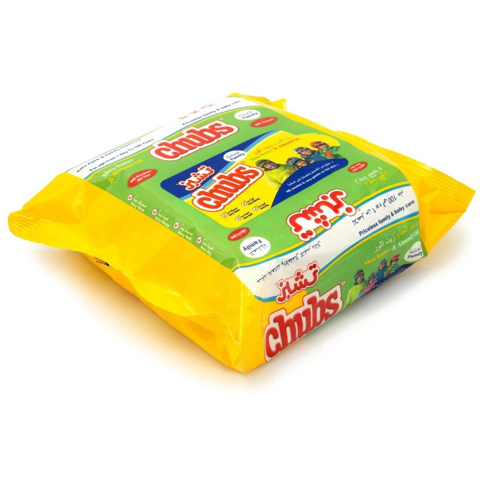 Chubs - Shea & Almond Wet Wipes 20s Family Pack