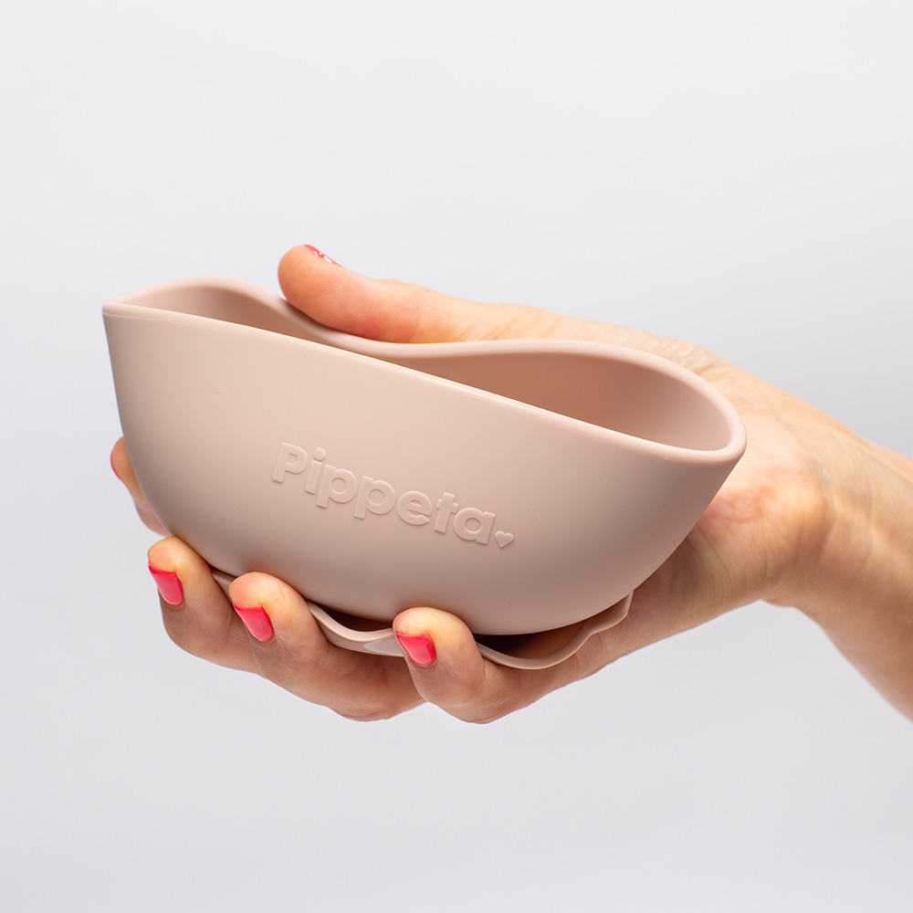 Pippeta Silicone Suction Bowl - Ash Rose