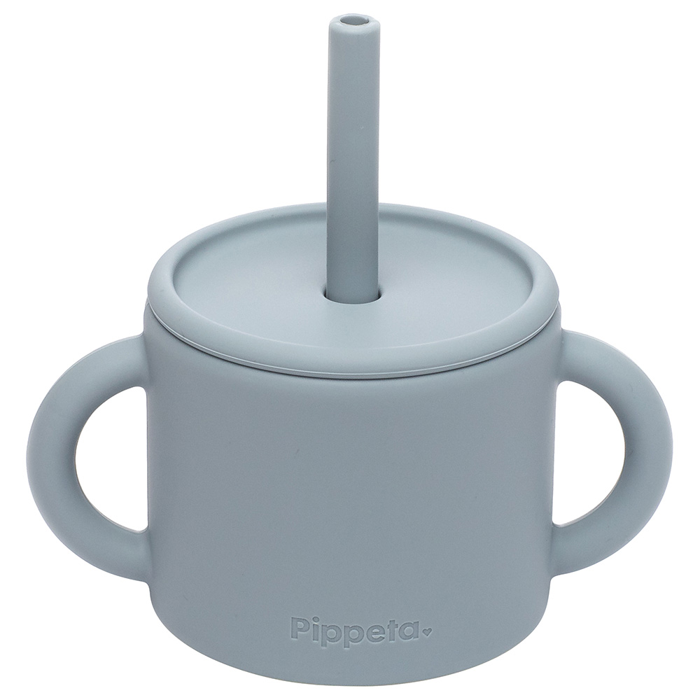 Pippeta - Silicone Cup & Straw - Sea Salt - 180ml