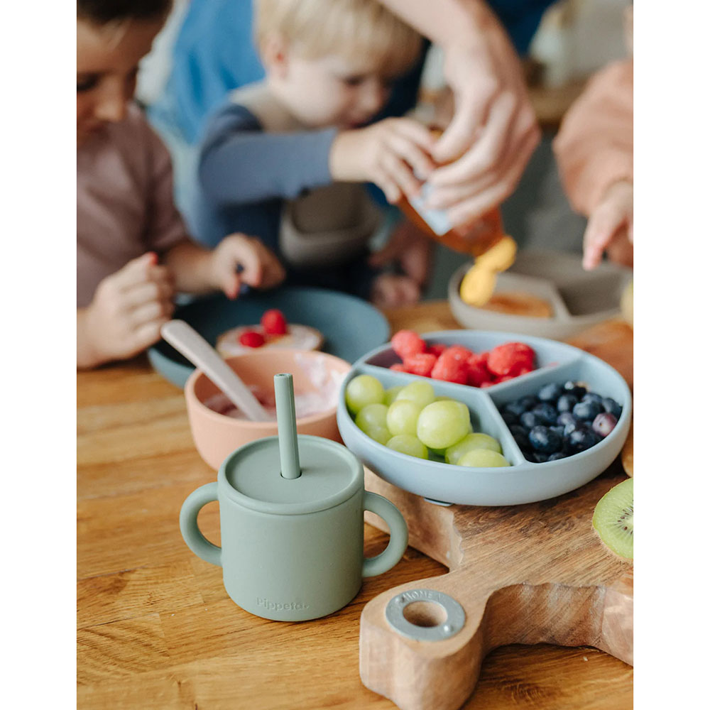 Pippeta - Silicone Cup & Straw - Sea Salt - 180ml