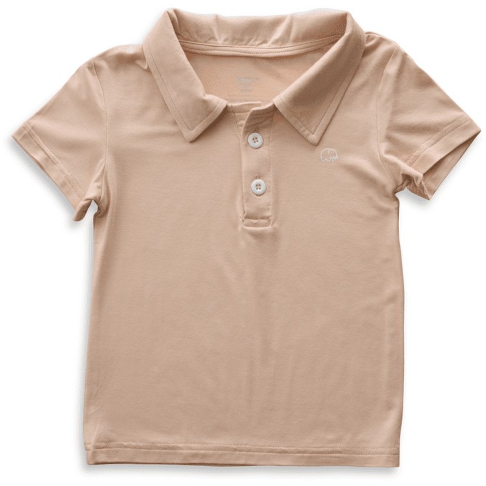 Anvi Baby - Personalized Baby Girl's Short Sleeves Polo T-Shirt - Coral Peach_18-24M