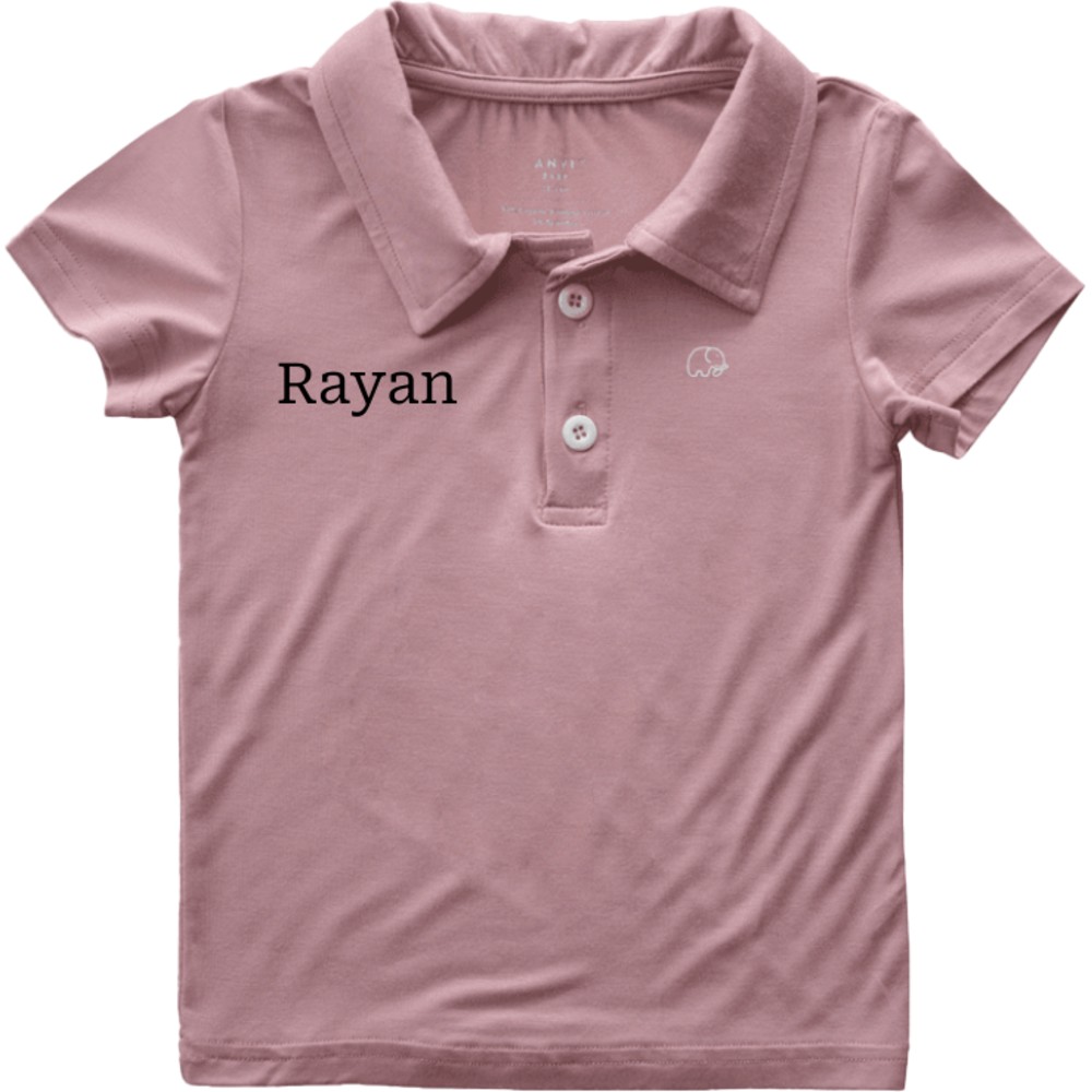 Anvi Baby - Personalized Short Sleeves Polo T-Shirt - Lilac_2T