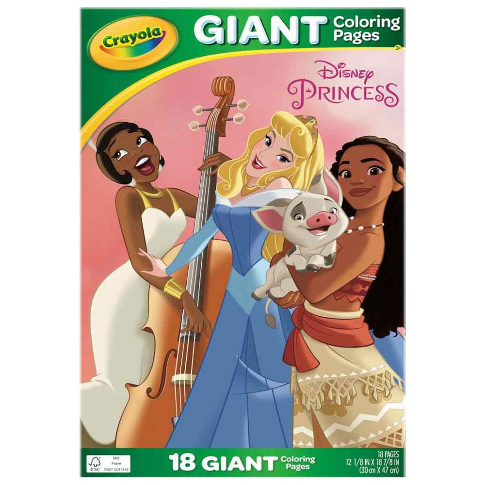 Crayola - 18 Gaint Coloring Pages Princess