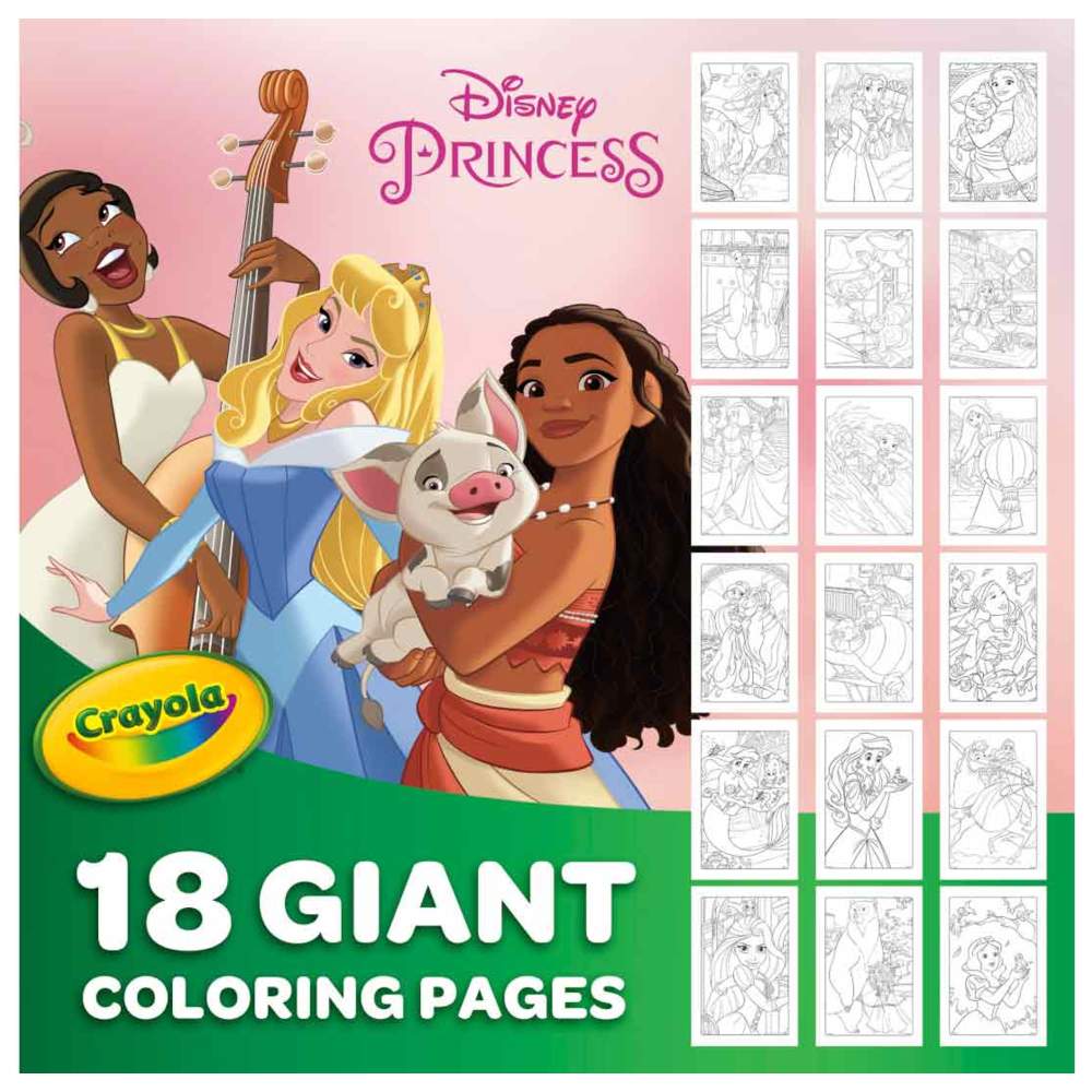 Crayola - 18 Gaint Coloring Pages Princess