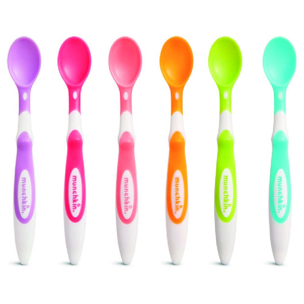 Munchkin - Soft-Tip Infant Spoons - Pack of 6 - 3m+