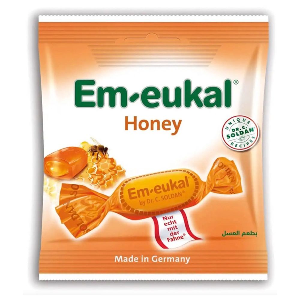 Em-eukal - Cough Drops Herbal Lozenges With Vitamin C 50g - Honey