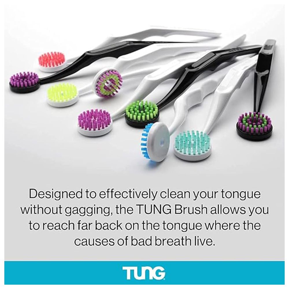 Tung - Professional Tongue Brush - Color May Vary - 1pc