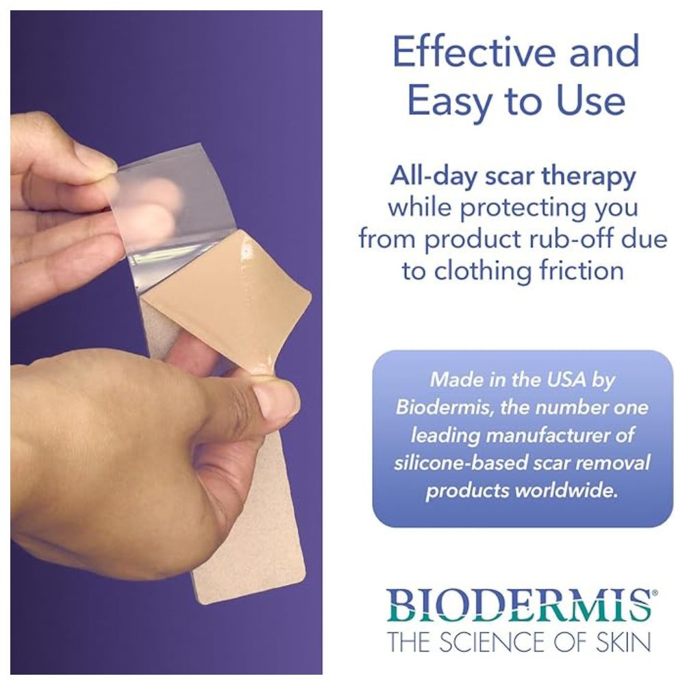 Bioderms - Epiderm Silicone Gel Scar Strip - Natural - 1 Pc
