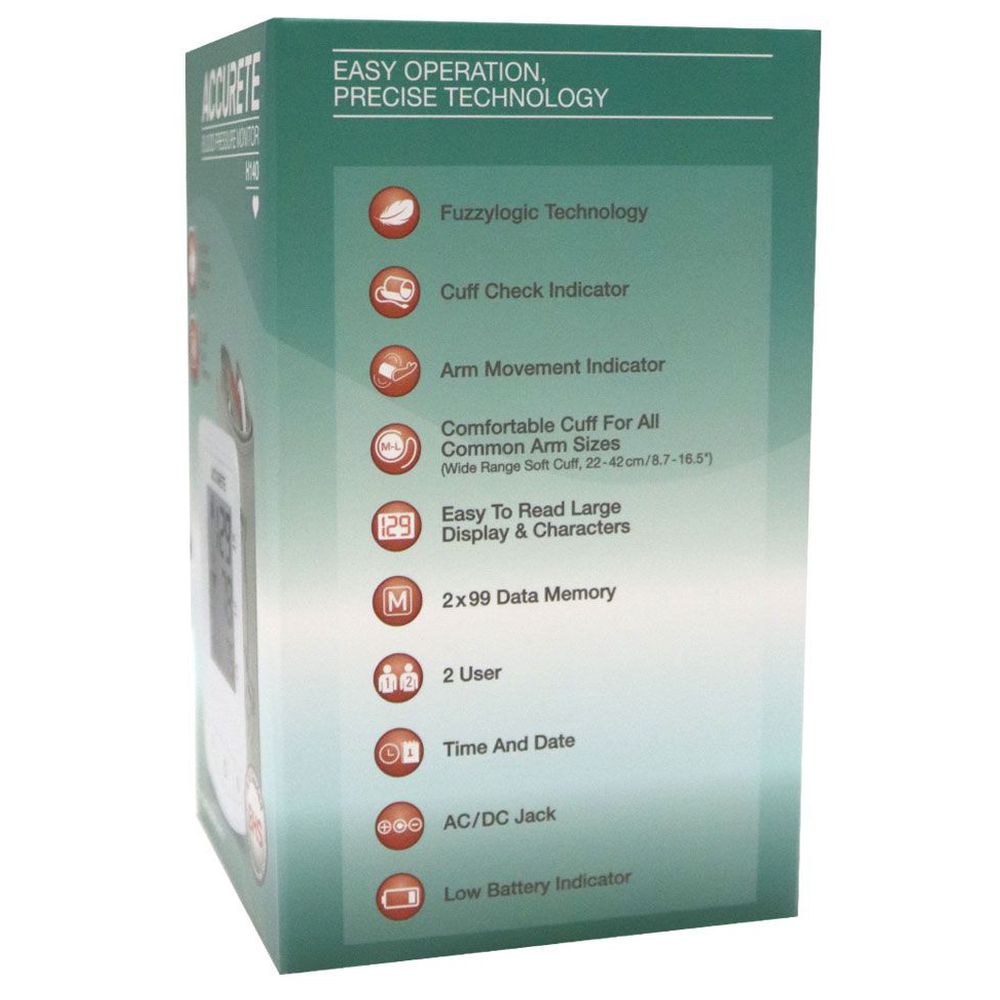 Accurete - Blood Pressure Monitor H140 - White