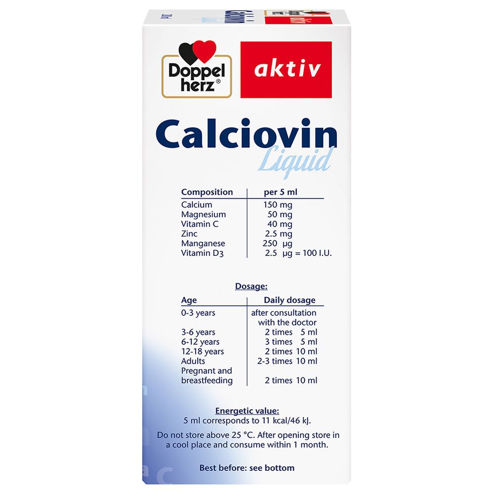 Doppelherz - Aktiv Calciovin Liquid 200 ml