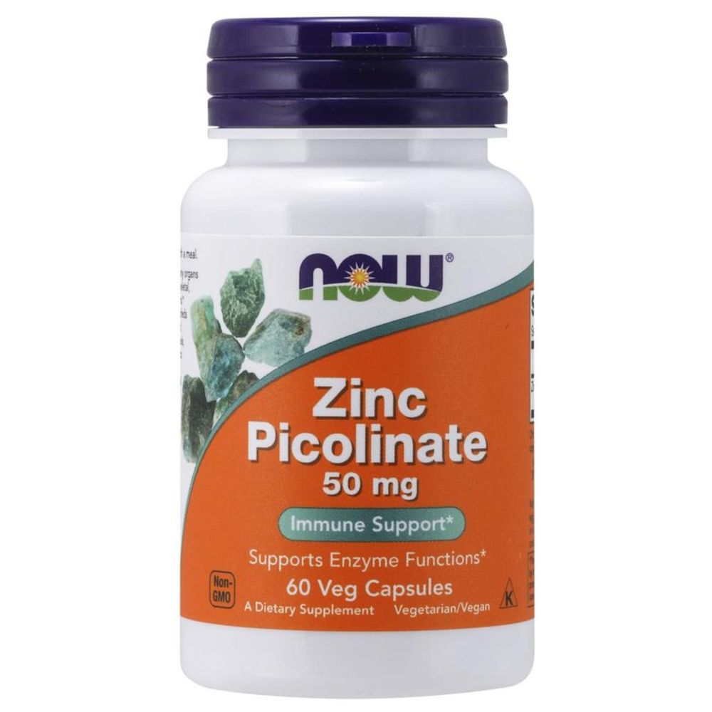 Now Foods - Zinc Picolinate 50 mg 120 Veg Capsules