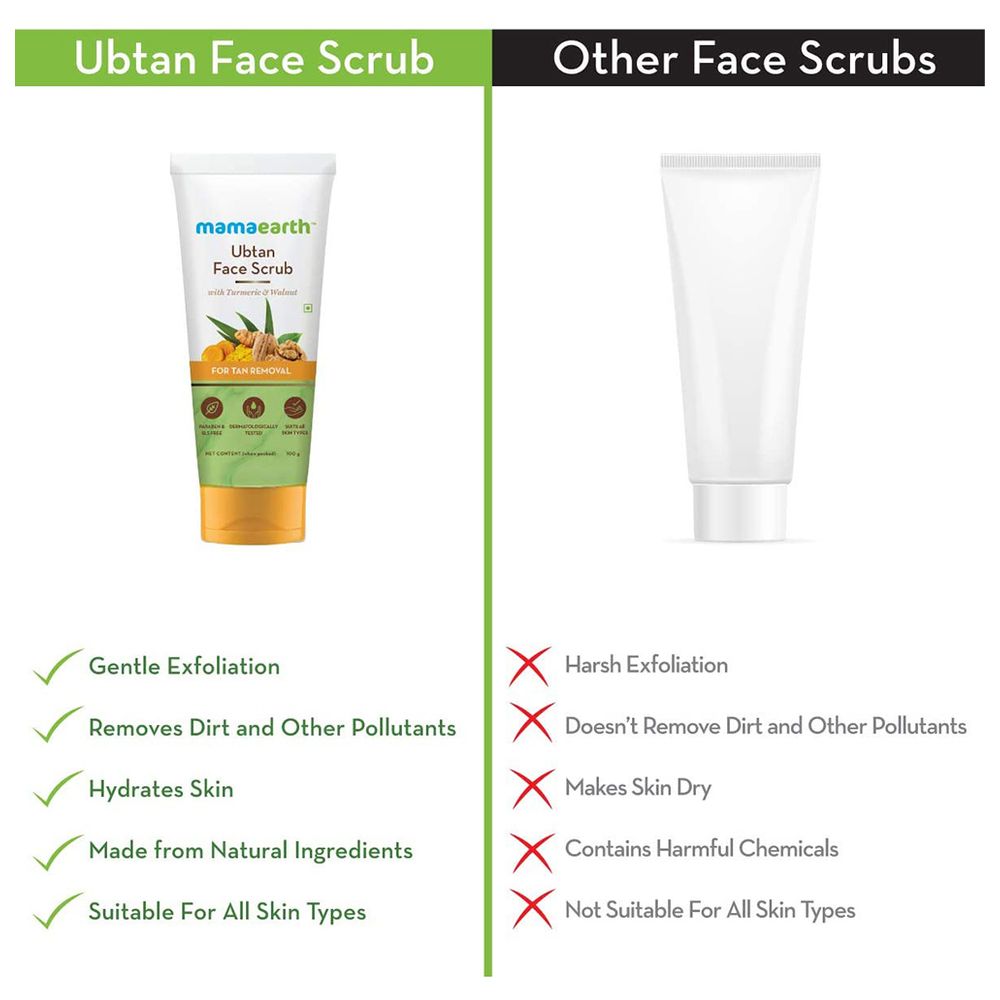 Mamaearth - Ubtan Face Scrub 100ml