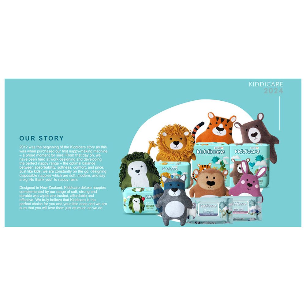 Kiddicare - New Born Nappies - Size 1 - 0-5kg - Pack of 22