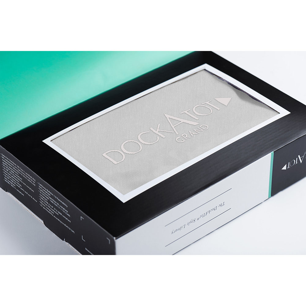 Dockatot Grand Pod Cover Only - Fog Grey Chambray