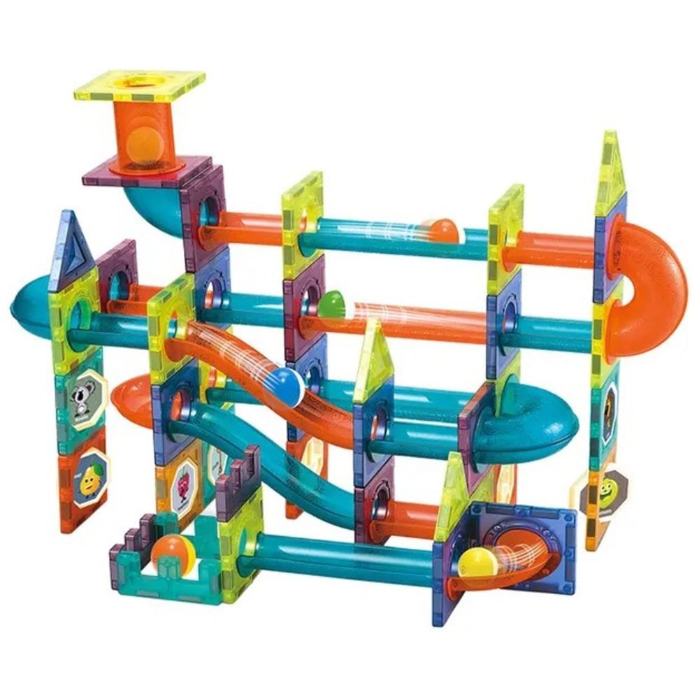 Little Learners - 96-Piece Magnetic Blocks Set for Early STEM Learning